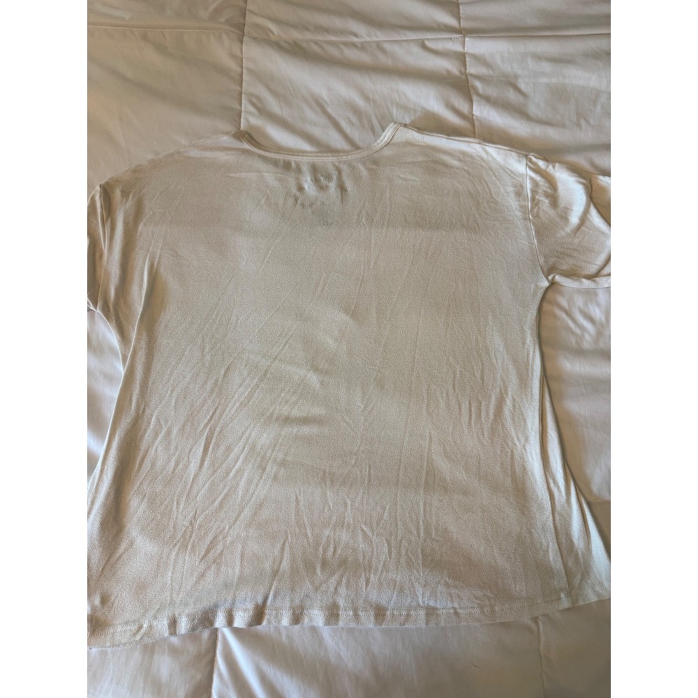 Disney 100 Winnie the Pooh Graphic T-Shirt Cream Short Sleeve Women M 8-10 - Picture 6 of 6